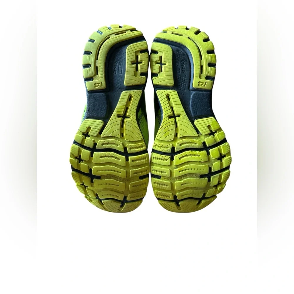 Brooks GHOST 14 Men's Vibrant Yellow Athletic Shoes GUC - Picture 4 of 5